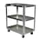 Vestil Aluminum Service Cart, 3 Shelves, 22x36, Aluminum, 660 lb Load Capacity, 3 Shelves, 21.9375" W SCA3-2236 - alternate 1
